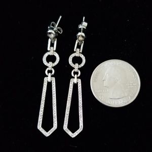 no brand Jewelry - Sterling silver and diamond earrings no brand Jewelry - Sterling silver and diamond earrings